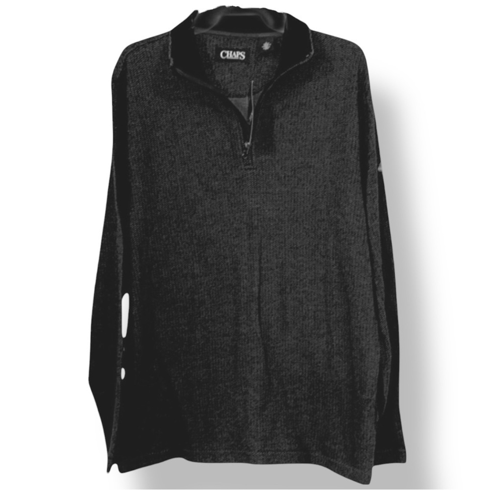 🌺NWT: CHAPS GRAY COTTON PULLOVER
